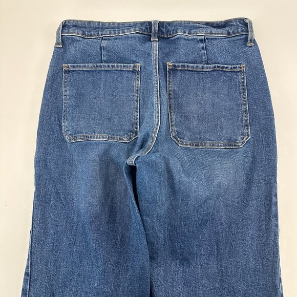 Old Navy High Rise OG Loose Women's size 12 Dark Blue Denim Jeans - Picture 5 of 5